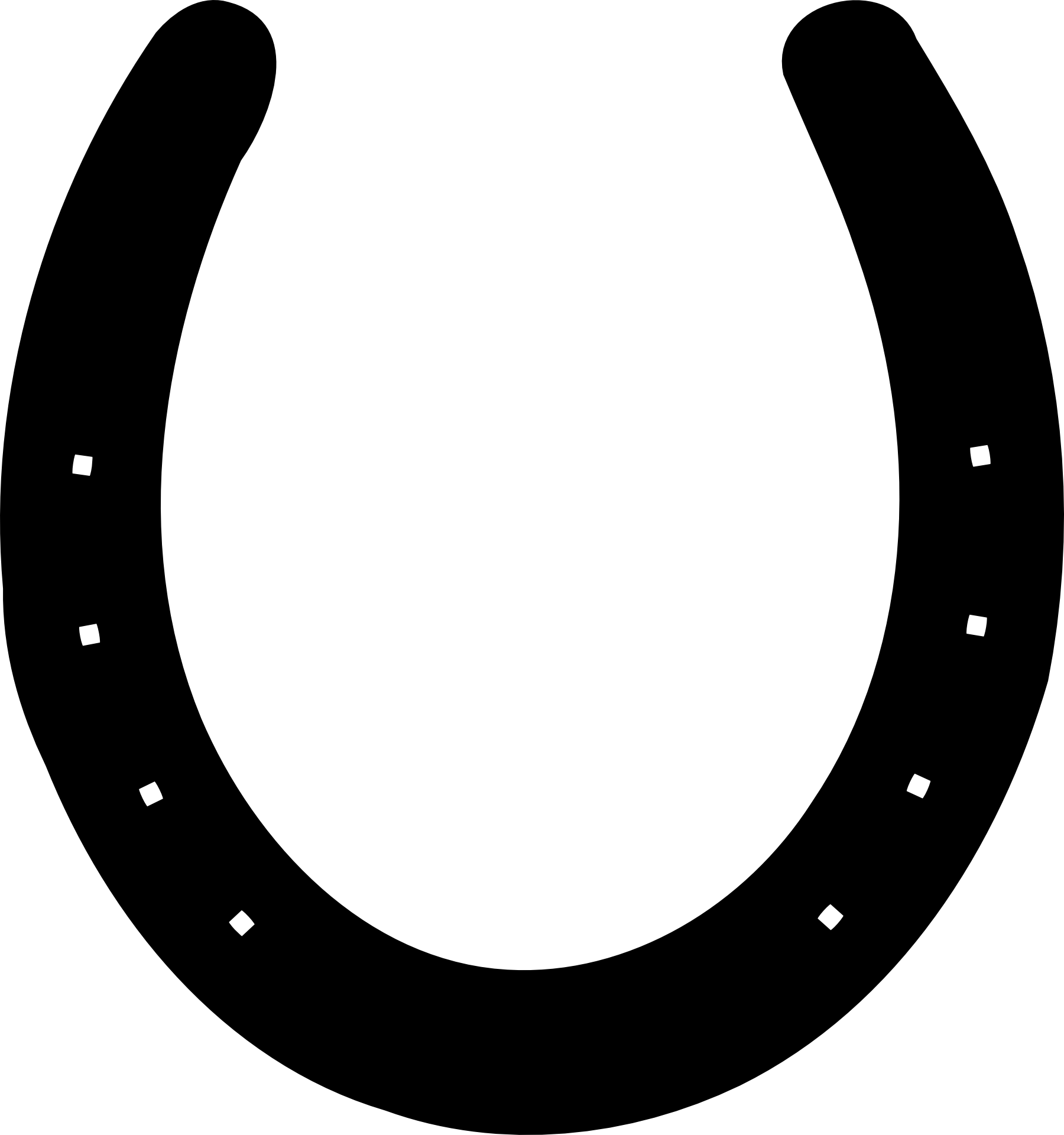 Horseshoe Silhouette Clip art - brow png download - 1800*1920 - Free ...