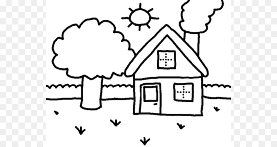 The Outline Clip art - Outline Of House png download - 600*480 - Free Transparent Outline png Download.