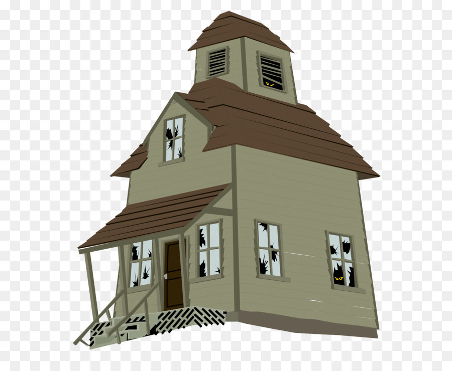 Haunted House Ghost - Haunted House PNG Vector Clipart png download - 4653*5217 - Free Transparent Building png Download.
