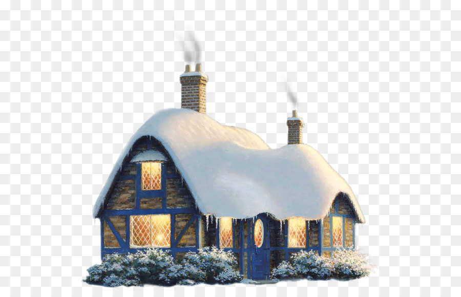 Gingerbread house Clip art - Transparent Snowy Winter House PNG Clipart png download - 996*881 - Free Transparent House png Download.