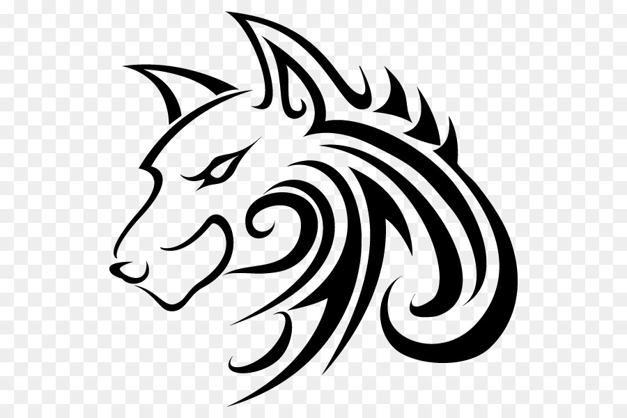 Gray wolf Tattoo Drawing Clip art - others png download - 600*600 - Free Transparent Gray Wolf png Download.