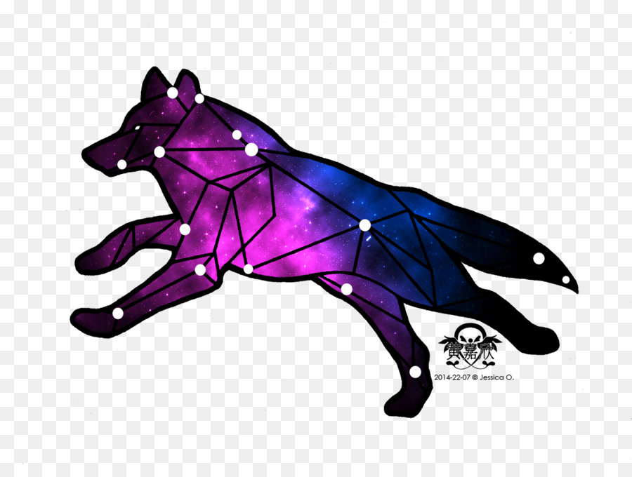 Gray wolf Tattoo Constellation Lupus Drawing - CONSTELLATION png download - 1600*1177 - Free Transparent Gray Wolf png Download.
