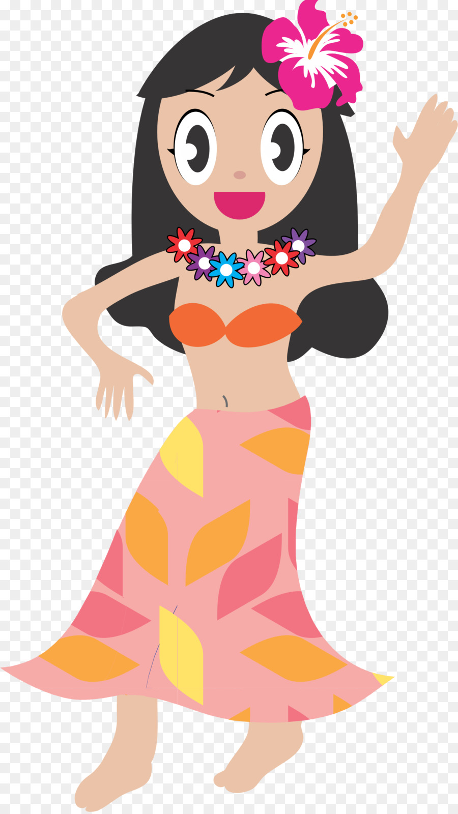 Hawaii Hula Dance Clip art - girls png download - 1350*2394 - Free Transparent  png Download.
