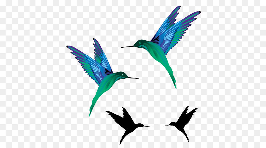 Hummingbird Tattoo Black-and-gray Idea - Flying birds png download - 500*500 - Free Transparent Hummingbird png Download.