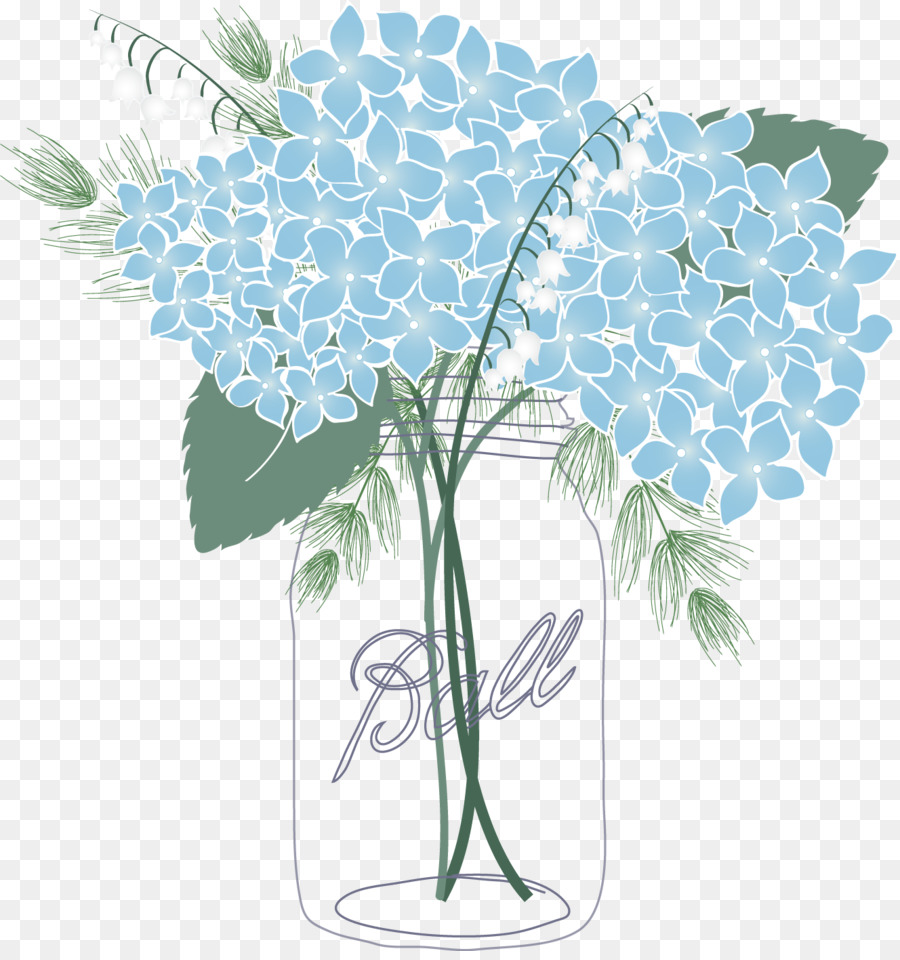 French hydrangea Mason jar Oakleaf hydrangea Flower Clip art - hydrangea png download - 1328*1403 - Free Transparent French Hydrangea png Download.