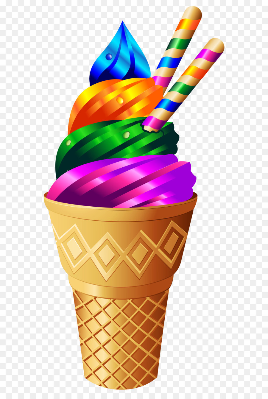Ice cream cake Sundae Cupcake - Transparent Rainbow Ice Cream PNG Image png download - 2208*4548 - Free Transparent Ice Cream png Download.