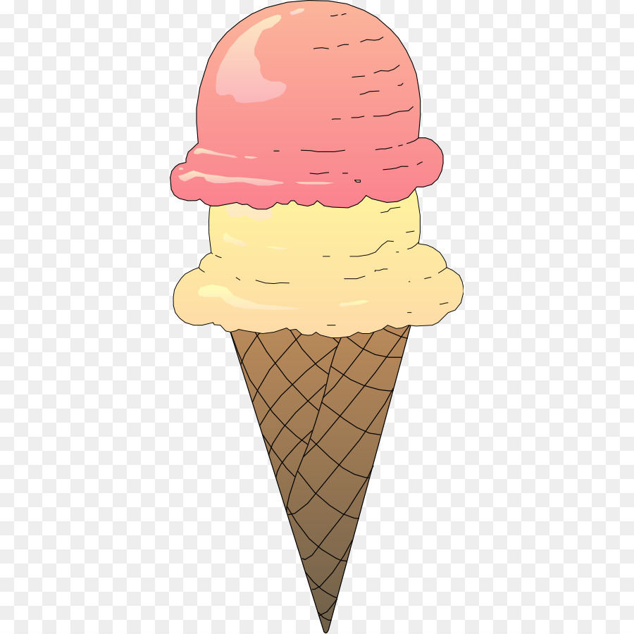 Neapolitan ice cream Ice cream cone Sundae - Cream Cliparts png download - 417*900 - Free Transparent Ice Cream png Download.