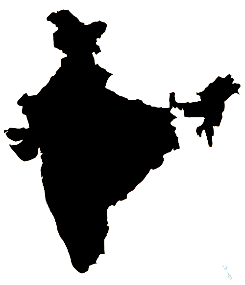 India Map Silhouette - india's vector png download - 500*583 - Free ...