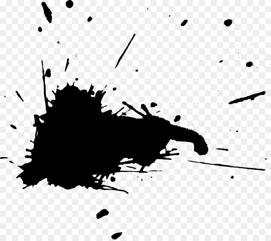 Black and white Paint Photography Splatter film - paint splatter png download - 1903*1682 - Free Transparent Black And White png Download.