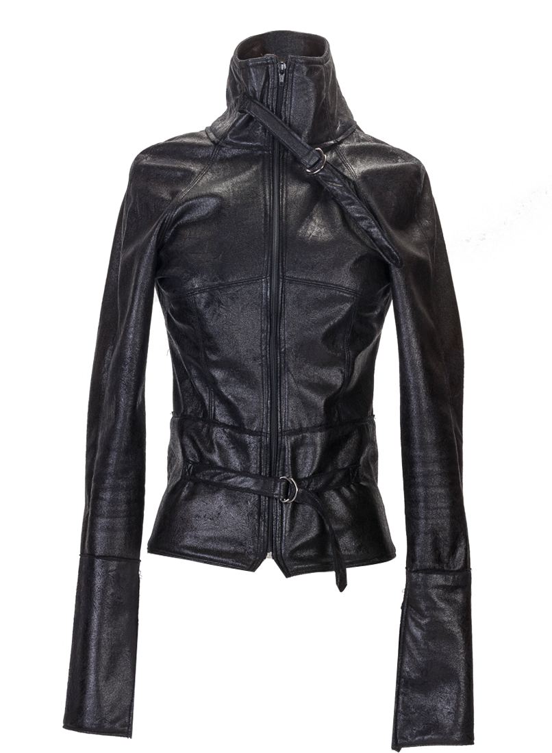 Leather jacket Collar Coat - black jacket png download - 806*1100 ...