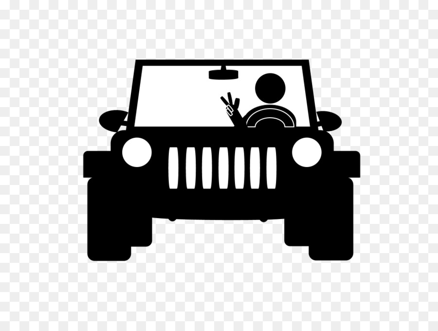 Jeep Wrangler Car Bumper sticker T-shirt - grey wave png download - 960*720 - Free Transparent Jeep png Download.