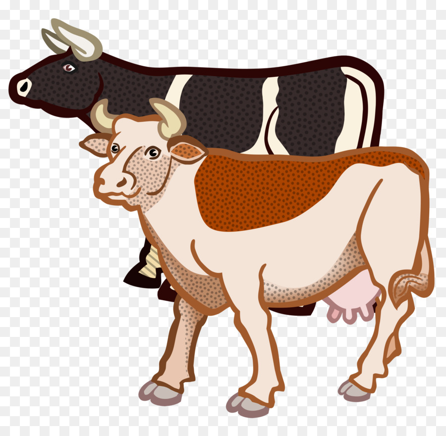 Jersey cattle British White cattle Highland cattle Clip art - a cow png download - 2400*2323 - Free Transparent Jersey Cattle png Download.