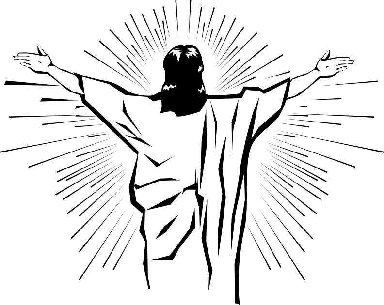 Resurrection Of Jesus Easter Clip Art Black And White Pictures Of