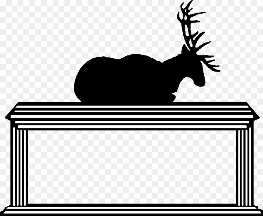 Reindeer Clip art Silhouette Black Line - elks national foundation png download - 1269*1043 - Free Transparent Reindeer png Download.