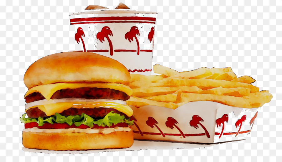 Hamburger California In-N-Out Burger French fries Fast food -  png download - 2380*1339 - Free Transparent Hamburger png Download.