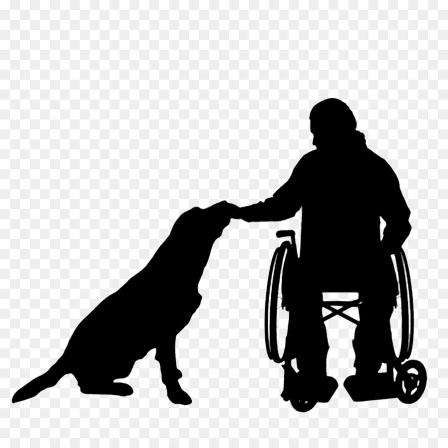 Dog Wheelchair Silhouette Disability - Dog png download - 1024*1024 - Free Transparent Dog png Download.