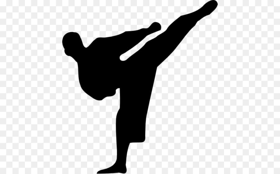 Martial arts Karate Silhouette Clip art - karate png download - 500*559 - Free Transparent Martial Arts png Download.