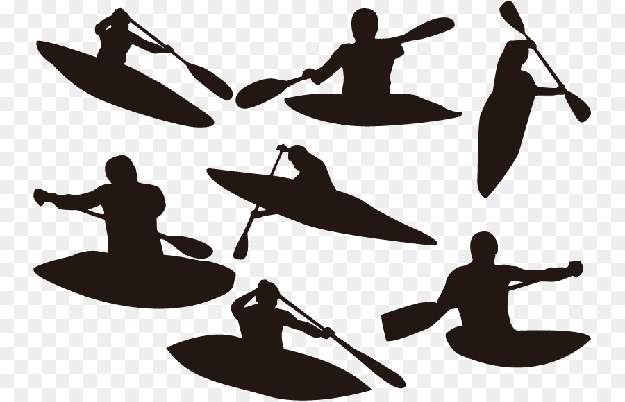 Silhouette Kayaking Canoeing - Kayaking silhouette png download - 803*578 - Free Transparent Silhouette png Download.