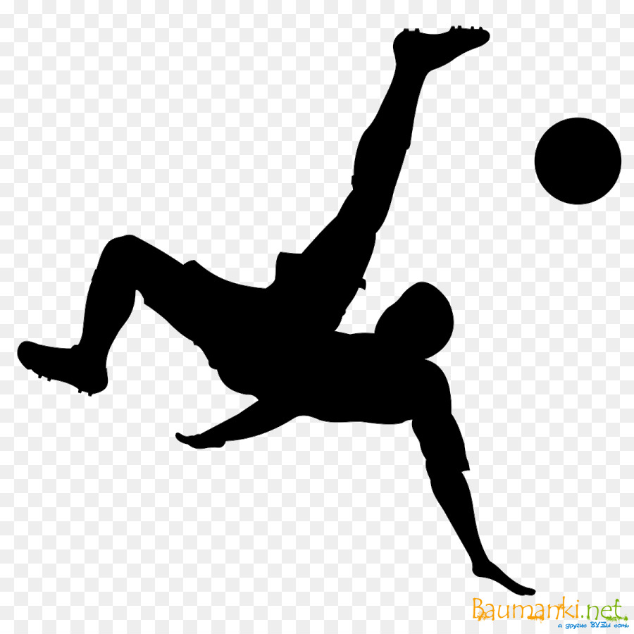 Bicycle kick Clip art Silhouette Football - silhouette png download - 900*900 - Free Transparent Bicycle Kick png Download.