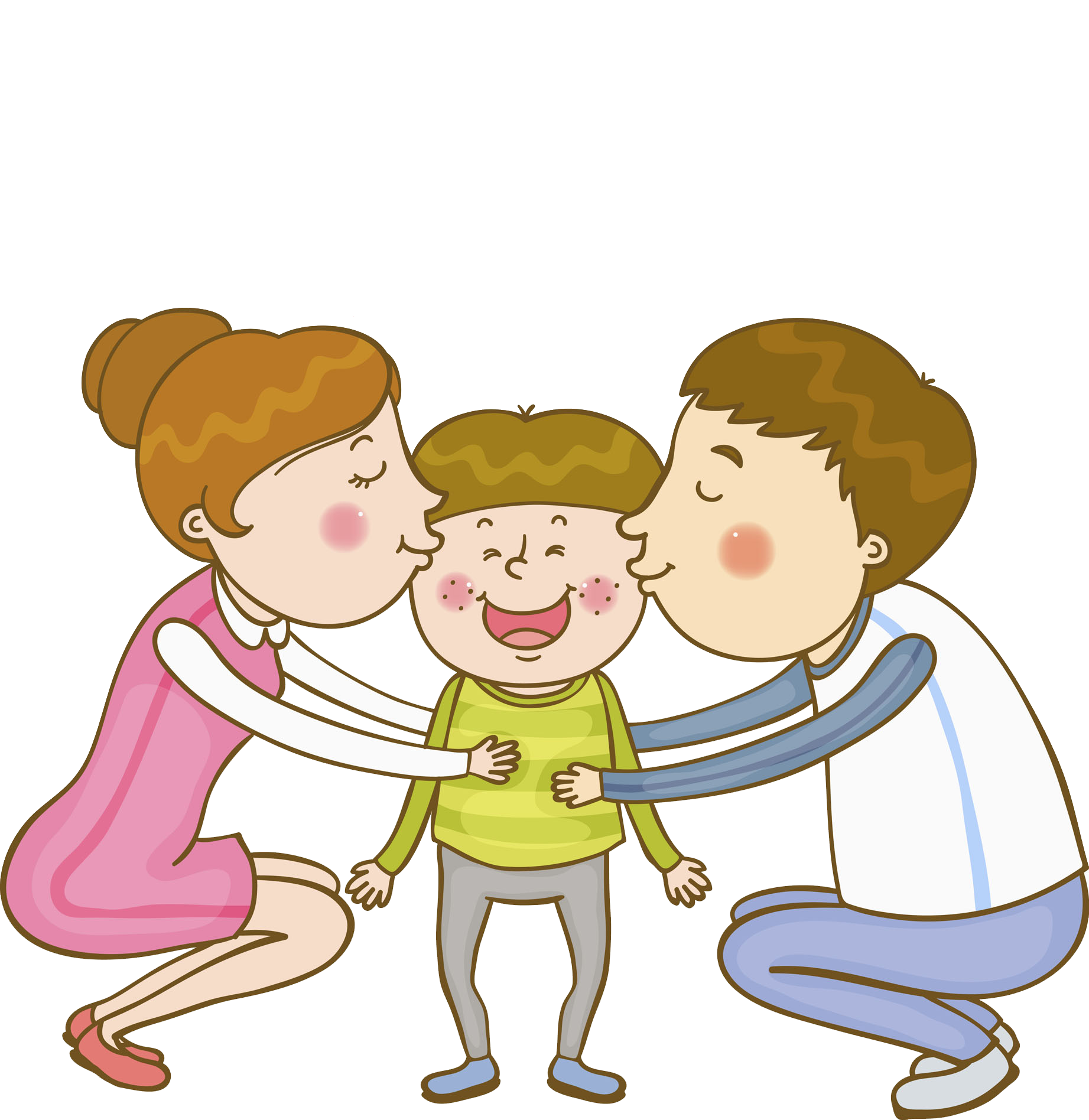 Child Kissing Mother Png Free Download And Clipart Image For Free ...