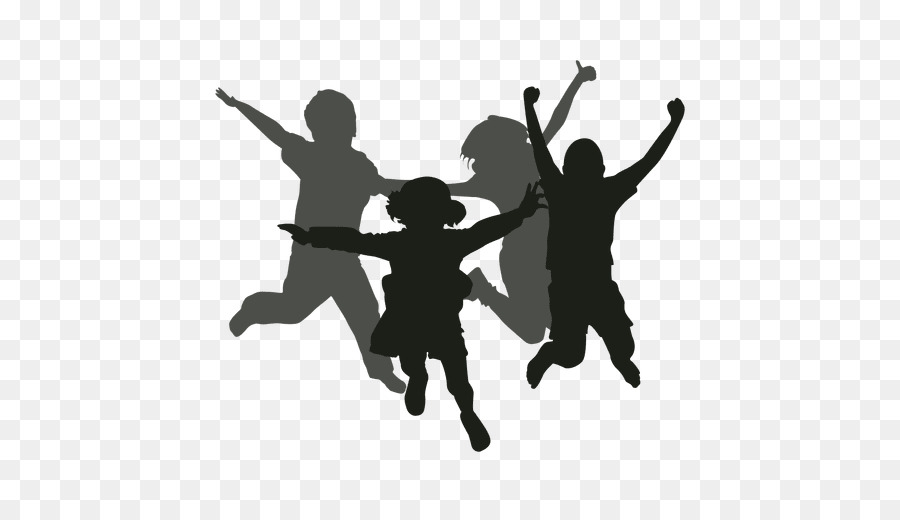 Silhouette Child - jumping png download - 512*512 - Free Transparent Silhouette png Download.