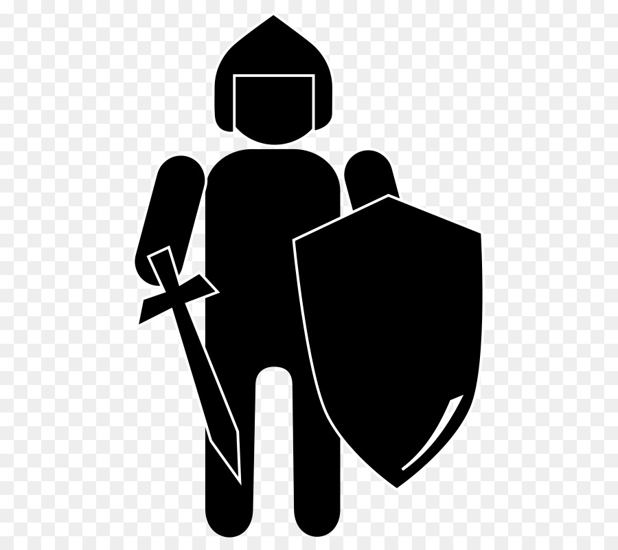 Knight Clip art Vector graphics Image Silhouette - Knight png download - 550*800 - Free Transparent Knight png Download.