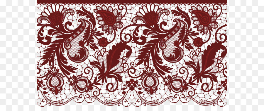 Wedding invitation Lace Clip art - Deco Lace Transparent PNG Image png download - 7000*3957 - Free Transparent Lace Its Origin And History png Download.