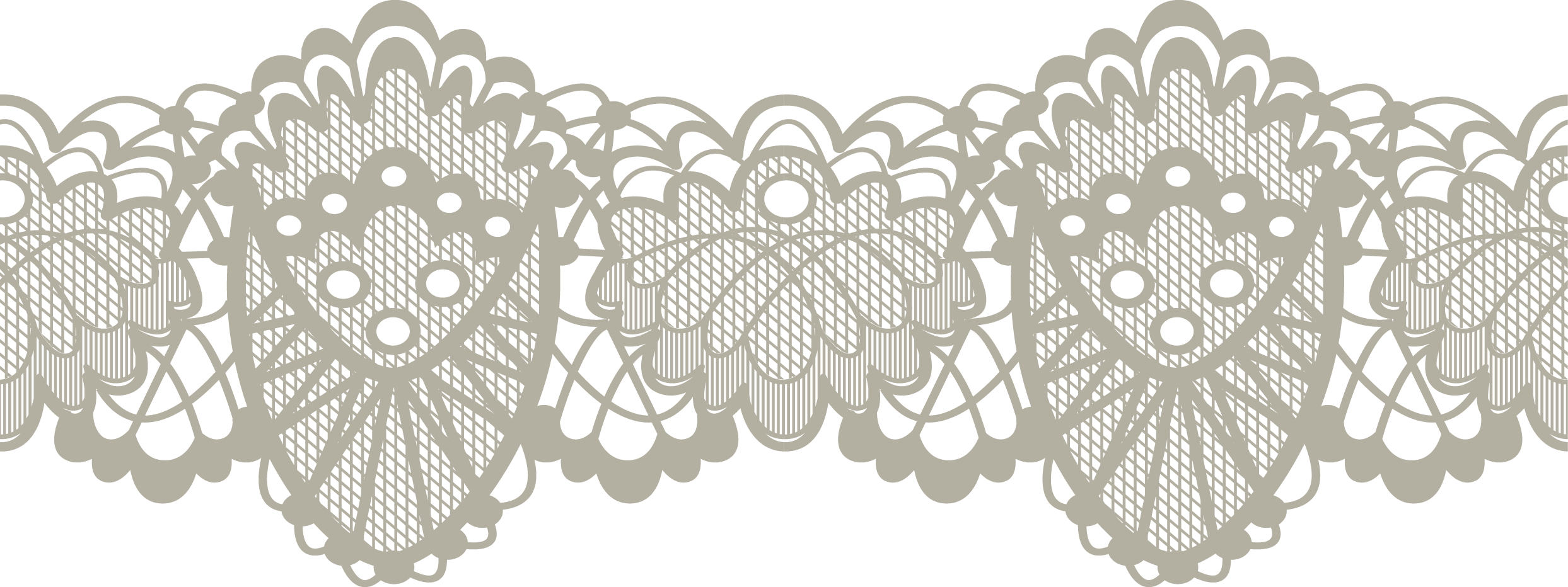 Lace Textile Clip art - Lace Boarder png download - 2487*932 - Free ...