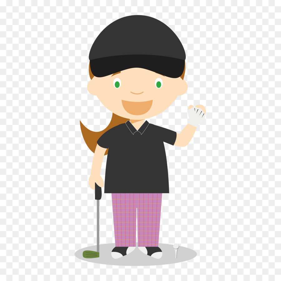 Vector graphics Image Illustration Golf Cartoon - lady golfer png download - 4000*4000 - Free Transparent Golf png Download.