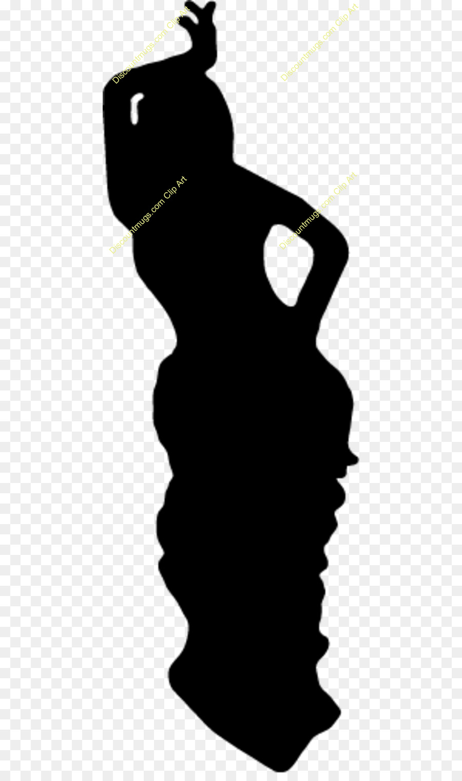 Silhouette Fine art Person - Dancing LADY png download - 500*1506 - Free Transparent Silhouette png Download.