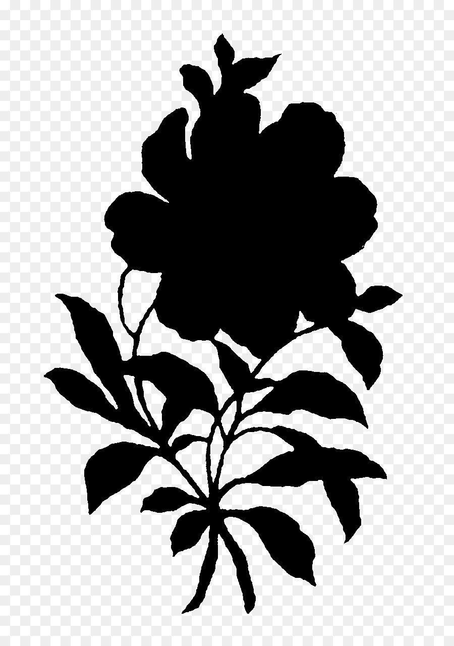Flowering plant Plant stem Leaf Silhouette -  png download - 848*1280 - Free Transparent Flower png Download.