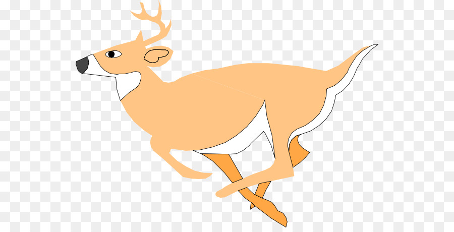 Deer Clip art - leaping deer png download - 600*451 - Free Transparent Deer png Download.