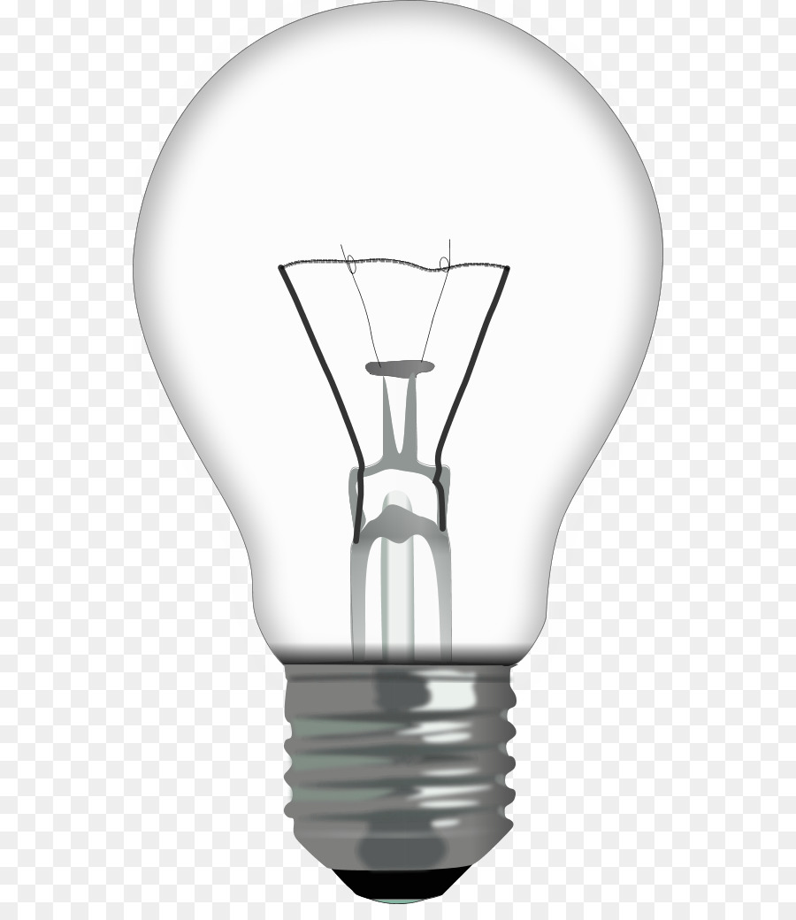 Incandescent light bulb Lighting Clip art - Transparent Lightbulb ...