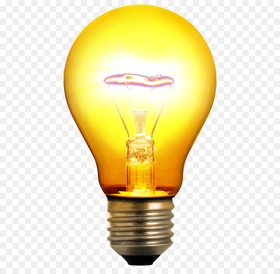 Incandescent light bulb Lighting Invention Clip art - yellow light bulb PNG image png download - 1200*1600 - Free Transparent  Light png Download.