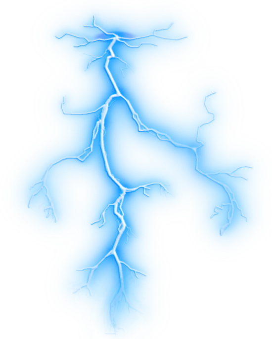 Lightning strike Electric blue Thunder - lightning png download - 550* ...