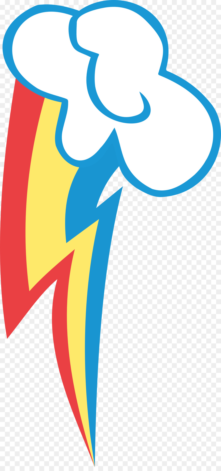 Rainbow Dash My Little Pony Cutie Mark Crusaders - lightning bolt png download - 2261*4786 - Free Transparent Rainbow Dash png Download.