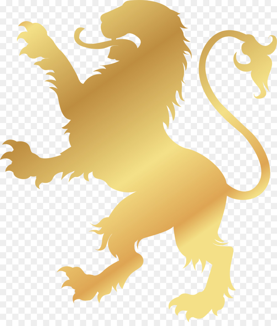 Lion Logo Gold Symbol - Golden noble lion png download - 2000*2329 - Free Transparent Lion png Download.
