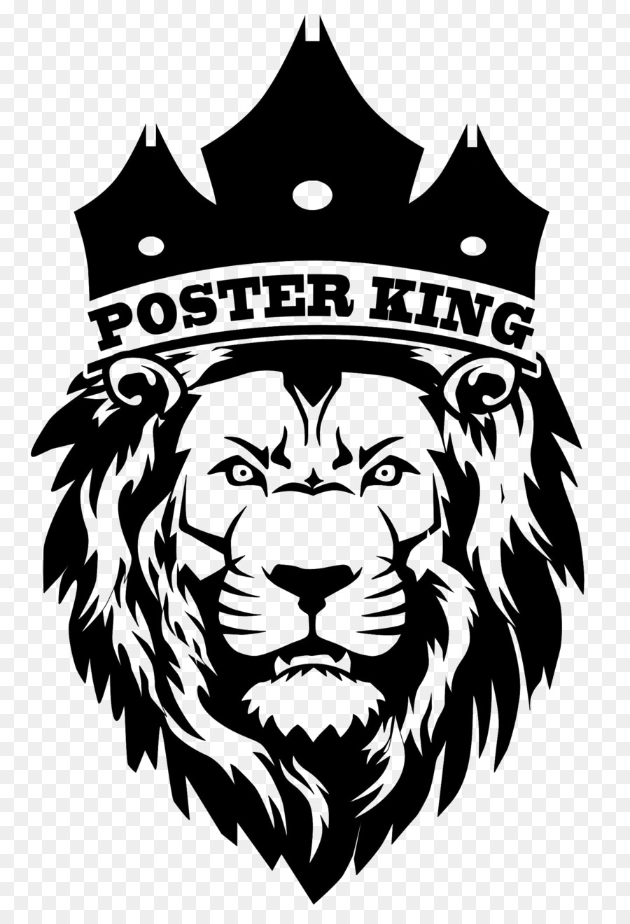 Black lion icon design Royalty Free Vector Image