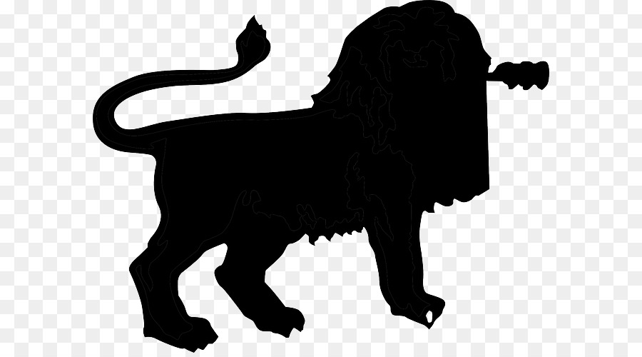 Lion Tiger Cat Felidae Cougar - African  Silhouette png download - 640*494 - Free Transparent Lion png Download.