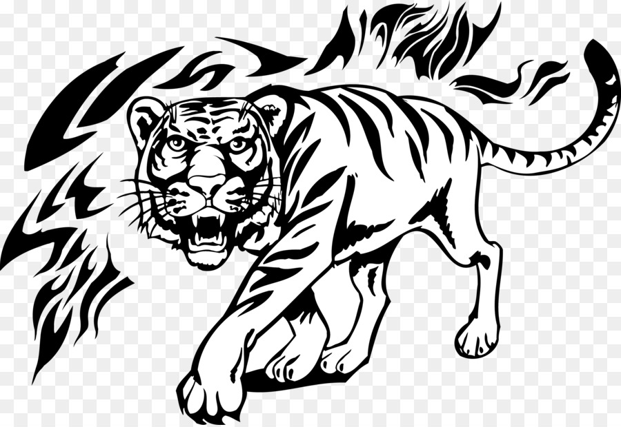 Tiger Lion Tattoo Decal - Vector tiger png download - 2691*1845 - Free Transparent Tiger png Download.