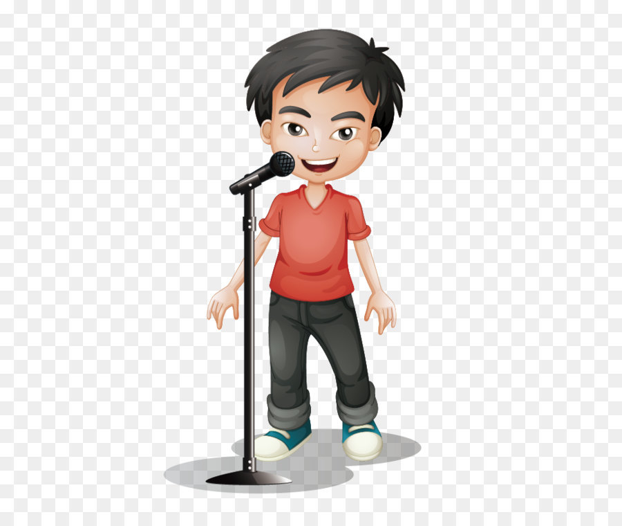 Royalty-free Stock photography Clip art - Cartoon hand-painted little boy singing png download - 700*800 - Free Transparent  png Download.
