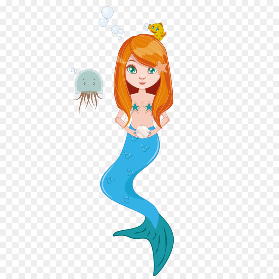 Ariel The Little Mermaid T-shirt Illustration - What mermaid princess png download - 1600*1600 - Free Transparent  png Download.