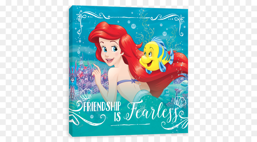 Ariel Mermaid Belle Canvas Disney Princess - Mermaid png download - 500*500 - Free Transparent Ariel png Download.