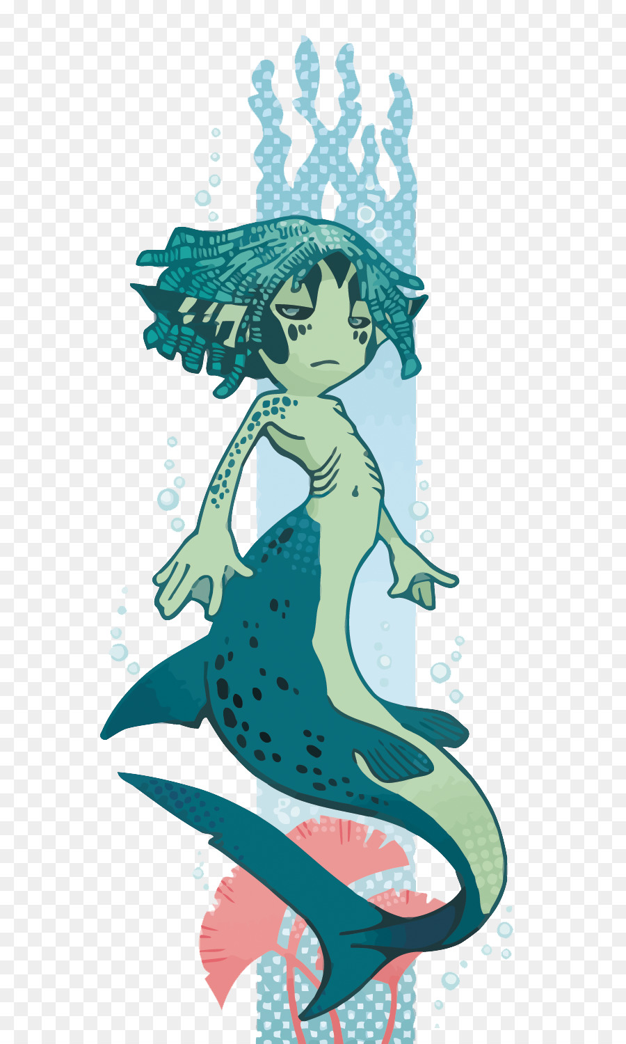 The Little Mermaid Cartoon Visual arts Illustration - Vector shark man png download - 710*1500 - Free Transparent Little Mermaid png Download.