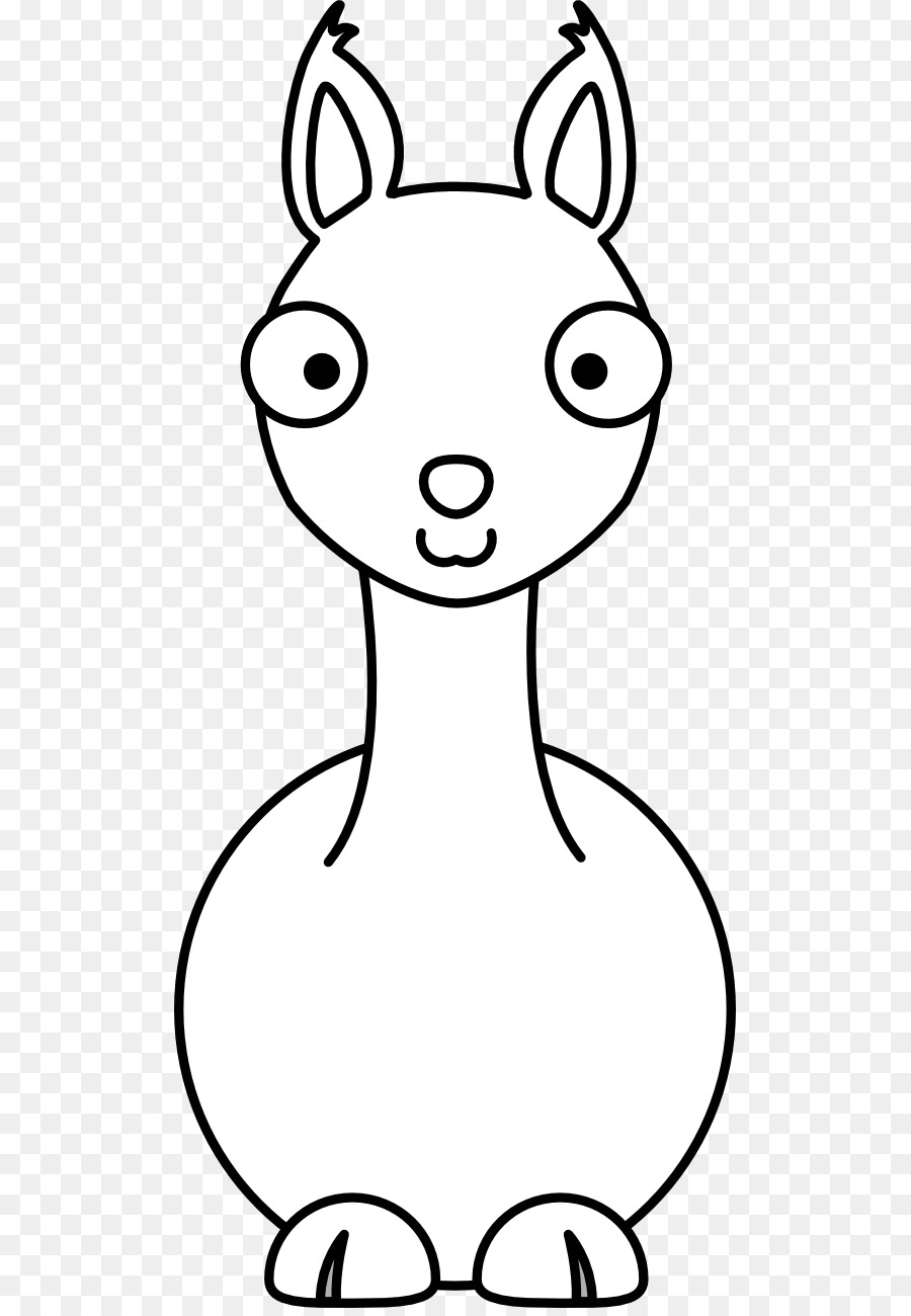Llama Alpaca Cartoon Clip art - Llama Outline png download - 555*1292 - Free Transparent Llama png Download.