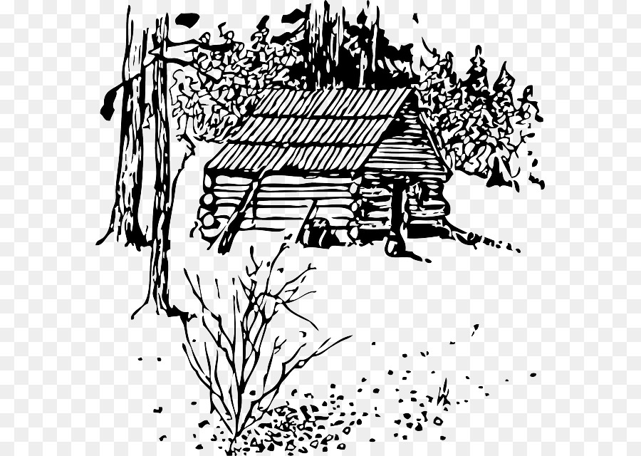 Cottage Log cabin Clip art - traveler with suitcase png download - 631*640 - Free Transparent Cottage png Download.
