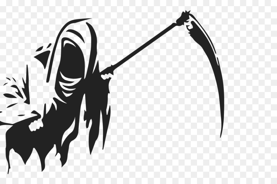 Death Logo Silhouette White - reaper png download - 1920*1280 - Free Transparent Death png Download.