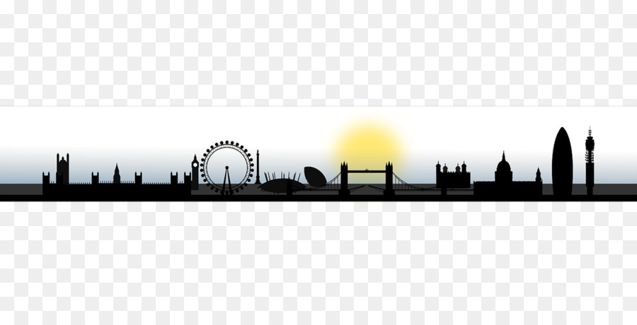 Skyline London Skyscraper Vector graphics Silhouette - london png download - 1200*600 - Free Transparent Skyline png Download.