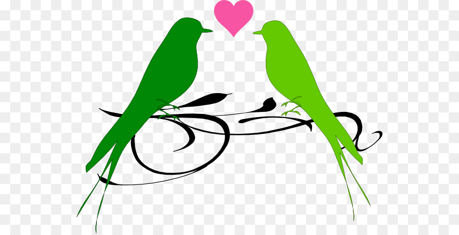 Lovebird Clip art - Birds Wedding Cliparts png download - 600*457 - Free Transparent Lovebird png Download.