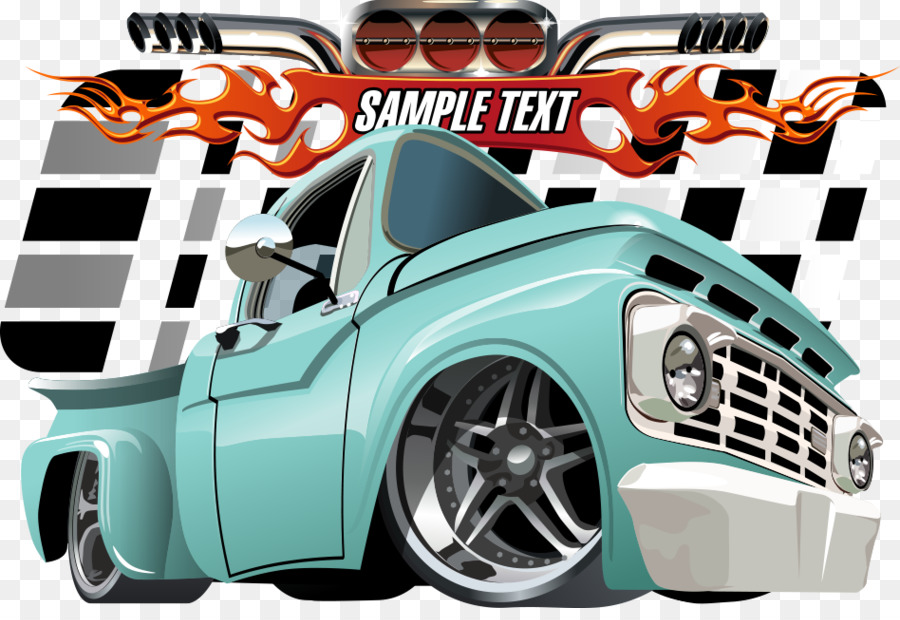Lowrider Car Royalty-free Clip art - Vector cartoon pickup truck png download - 948*640 - Free Transparent Lowrider png Download.